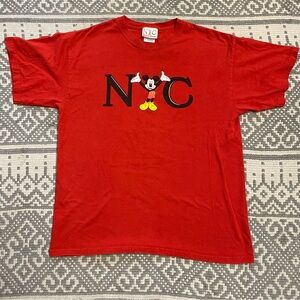 Red NYC Mickey T-Shirt